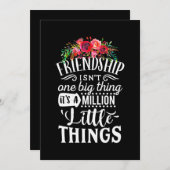 Freundschaft Es ist eine Million kleine Sache Einladung (Vorne/Hinten)