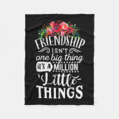 Freundschaft Es ist eine Million kleine Sache Fleecedecke (Vorderseite)