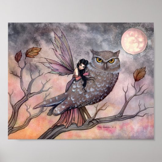 Freundschaft Fee und Eule Poster (Vorne)