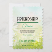 Freundschaft feiern einladung (Vorderseite)