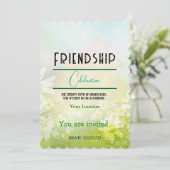 Freundschaft feiern einladung (Stehend Vorderseite)