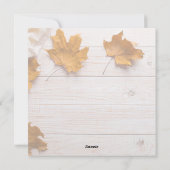 Freundschaft Feiertagskarte (Rückseite)