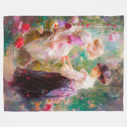 Freundschaft Fleecedecke (Vorderseite (Horizontal))