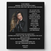 Freundschaft Fotoplatte (Vorderseite)