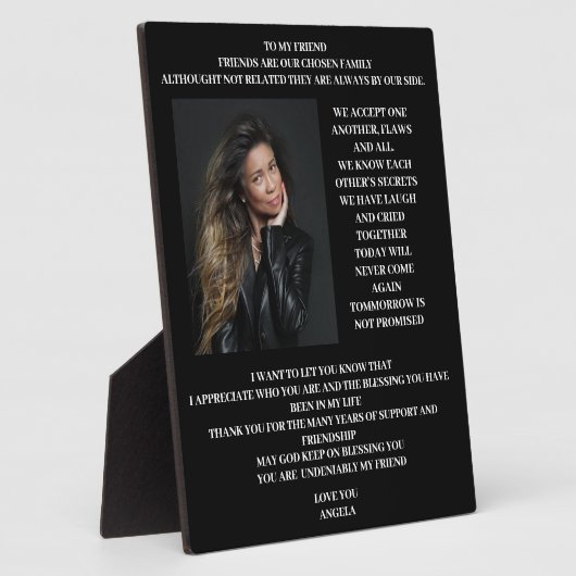 Freundschaft Fotoplatte (Seite)