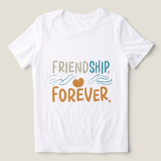 Freundschaft für immer Tri-Blend shirt (Design Vorderseite)