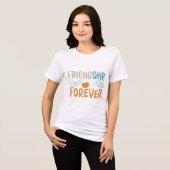 Freundschaft für immer Tri-Blend shirt (Vorderseite voll)
