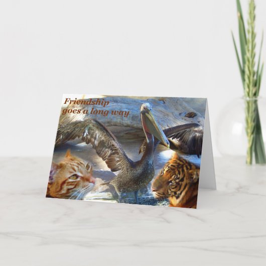 Freundschaft geht weit weg_Card_by Elenne Karte (Vorderseite)