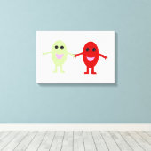 Freundschaft Grapes Canvas Print Leinwanddruck (Insitu (Holzboden))