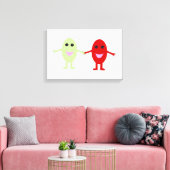 Freundschaft Grapes Canvas Print Leinwanddruck (Insitu (Wohnzimmer))