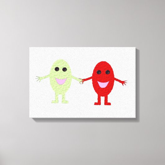 Freundschaft Grapes Canvas Print Leinwanddruck (Vorderseite)