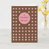 Freundschaft Hallo und Schokolade Karte (Gelbe Blume)