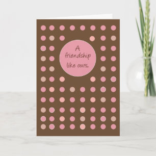 Freundschaft Hallo und Schokolade Karte
