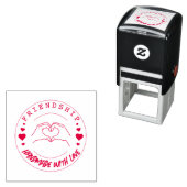 Freundschaft Handgefertigt mit Liebe Stempel – (Beispiel)