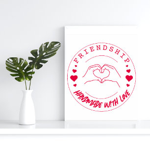 Freundschaft Handgefertigt mit Liebe Stempel –