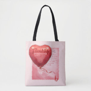 Freundschaft Heart Balloon Tasche