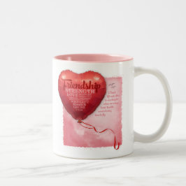 Freundschaft Heart Balloon Zweifarbige Tasse
