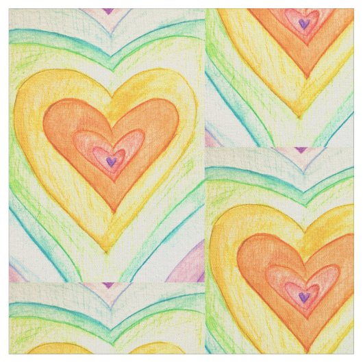 Freundschaft Herz Rainbow Material Art Material Stoff (Nahaufnahme)