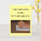 Freundschaft - Ich weiß, dass ich schon lange nich Karte (Gelbe Blume)