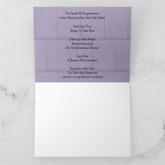 Freundschaft im Blut Karte (Innenseite)