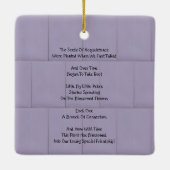 Freundschaft im Blut Keramikornament (Rückseite)