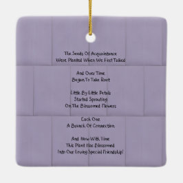 Freundschaft im Blut Keramikornament