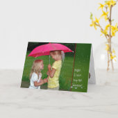 Freundschaft im Regen Karte (Gelbe Blume)