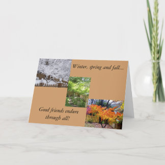 Freundschaft in alle Jahreszeiten Karte