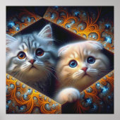 Freundschaft in Fraktal Frames: Eine Atemberaubend Poster (Vorne)