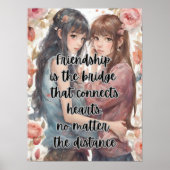 Freundschaft Inspiration Zitate Poster (Vorne)