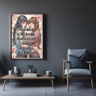 Freundschaft Inspiration Zitate Poster
