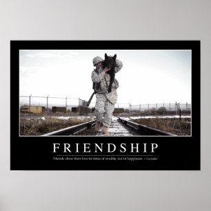 Freundschaft: Inspirierend Zitat Poster