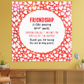 Freundschaft ist, als ob du deine Pants Valentinge Leinwanddruck (Insitu (Wohnzimmer))