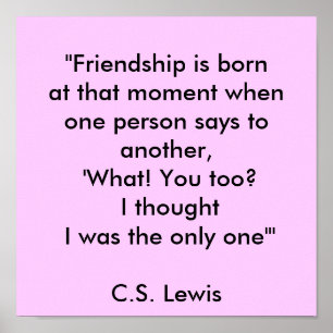 "Freundschaft ist bornat dieser Moment als pers Poster