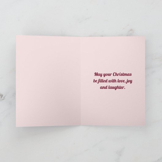 Freundschaft ist das beste Geschenk Weihnachten Karte (Innenseite)