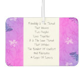 Freundschaft ist das Thema Autolufterfrischer (Vorderseite)