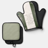 Freundschaft ist das Thema Ofenhandschuh & Topflappen-Set (Vorderseite/Rückseite)