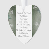 Freundschaft ist das Thema Ornament (Vorderseite)