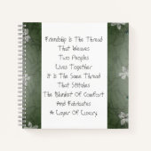 Freundschaft ist das Thread (dunkle Version) Notizblock (Vorderseite)