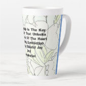 Freundschaft ist der Schlüssel Milchtasse (Rechte Ecke)