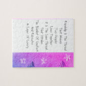 Freundschaft ist der Thread Puzzle (Horizontal)