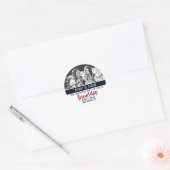 Freundschaft ist ein Geschenk des Lebens mit Foto Runder Aufkleber (Umschlag)