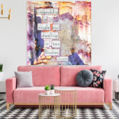 Freundschaft ist ein Single Soul Art Leinwanddruck (Insitu (Wohnzimmer))