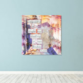 Freundschaft ist ein Single Soul Art Leinwanddruck (Insitu (Holzboden))