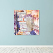 Freundschaft ist ein Single Soul Kunst auf überdac Leinwanddruck (Insitu (Holzboden))