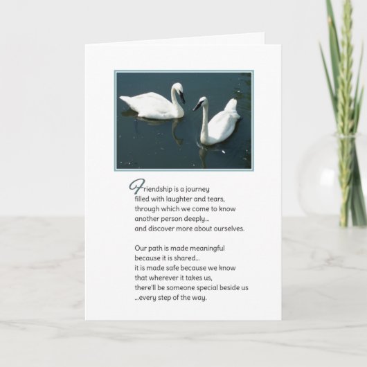 Freundschaft ist eine Reise... Karte (Vorderseite)