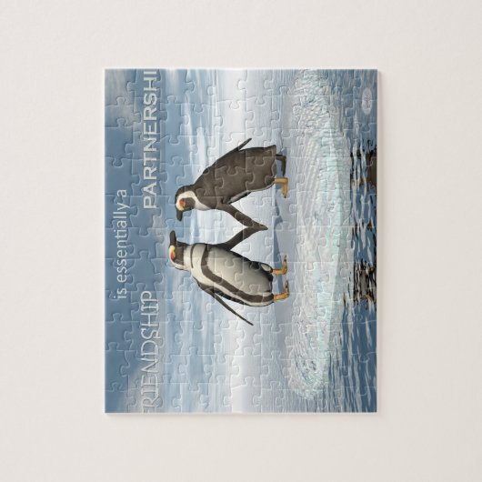 Freundschaft ist essentailly eine Partnerschaft Puzzle (Vertikal)