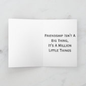 Freundschaft ist keine große Sache Karte (Innenseite)