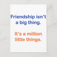 Freundschaft ist keine große Sache.