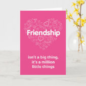 Freundschaft ist Million Kleinigkeiten. Karte (Gelbe Blume)